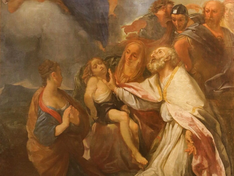1665-Tommaso Redi - Sa Biagio che cura un bambino - Chiesa di San Giovanni Battista (Minerbio)